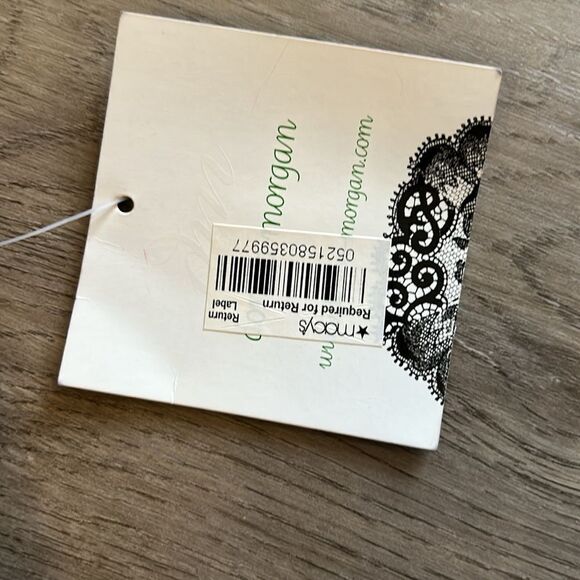 NWT DONNA MORGAN BLACK PEPLUM STYLE DRESS RETAILS $148 SIZE 2 - Picture 5 of 9